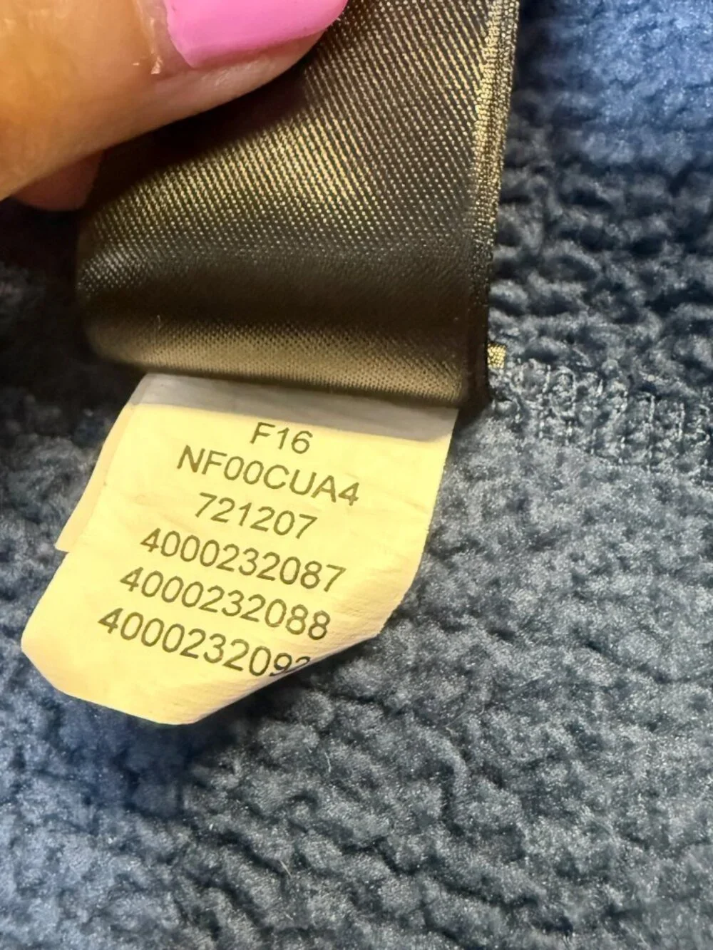 The‎ North Face Men’s Textured 1/4 Zip Large Blue Fleece GUC